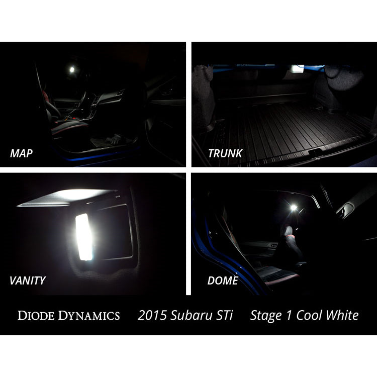 ~(0.1-Lbs.-6X5x1)~-2015-2019-Subaru-Wrx-Interior-Light-Kit-Stage-2-Blue-Diode-Dynamics