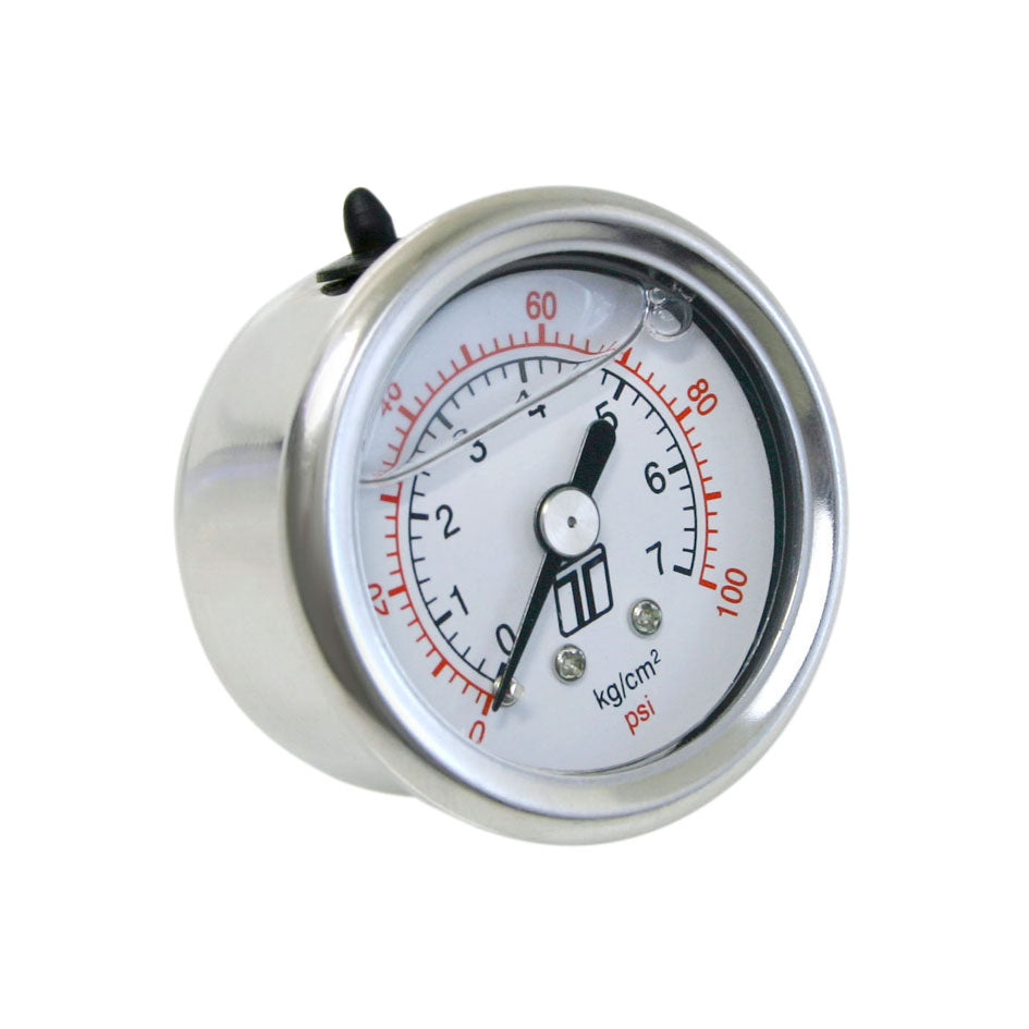 ~(0.2-Lbs.-2X2x2)~-Fpr-Gauge-0-100Psi-Liquid-Fill-Automotive-Type-Universal