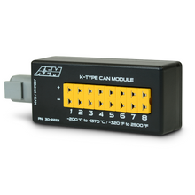 Load image into Gallery viewer, ~(0.5-Lbs.-8X4x3)~-8-Channel-K-Type-Thermocouple-EgtTemperature-Sensor-Module-With-Canbusconnectivity-Includes-Can-Module-Dtm-Connector-Plug-Velcro-Tab-For-Mounting-And-Instructions.