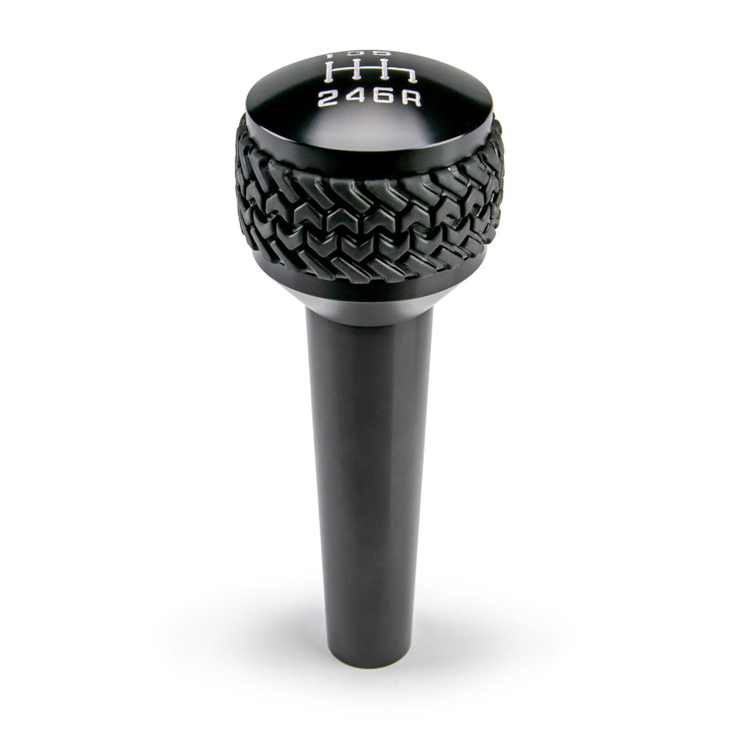 ~(0.6-Lbs.-12X6x2)~-2005-10-Jeep-Tj-Jk-6-Speed-Shift-Knob-Black-Finish