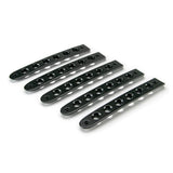 DV8 Offroad D-JP-190015-BK-5 Black Door Handles Inserts; 5-Pieces