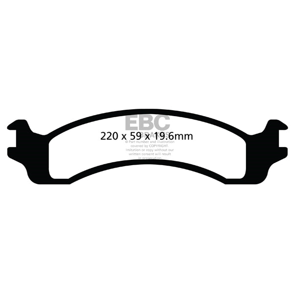 00-02-Dodge-Ram-2500-Pick-Up-5.2-2Wd-(Pad-With-Wear-Sensor)-Ultimax2-Front-Brake-Pads
