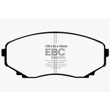 EBC DP61121 6000 Series Greenstuff Truck/SUV Brakes Disc Pads