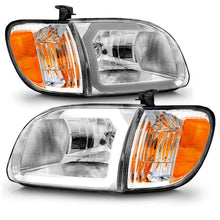 Load image into Gallery viewer, 00-04-Toyota-Tundra-(RegAcc-Cab-Only)-Crystal-Headlights-WLgt-Bar-Chrome-WCorner-Lights-2Pc