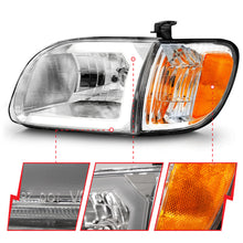 Load image into Gallery viewer, 00-04-Toyota-Tundra-(RegAcc-Cab-Only)-Crystal-Headlights-WLgt-Bar-Chrome-WCorner-Lights-2Pc