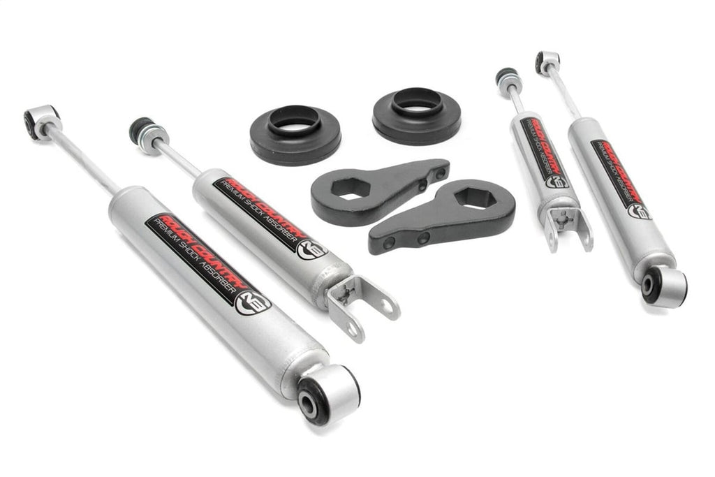 Rough Country 27030 Leveling Lift Kit w/Shock for Select Chevrolet Avalanche 1500, Chevrolet Suburban 1500, Chevrolet Tahoe