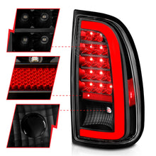 Load image into Gallery viewer, 00-06-Toyota-Tundra-Led-Taillights-W-Light-Bar-Black-Housing-Clear-Lens