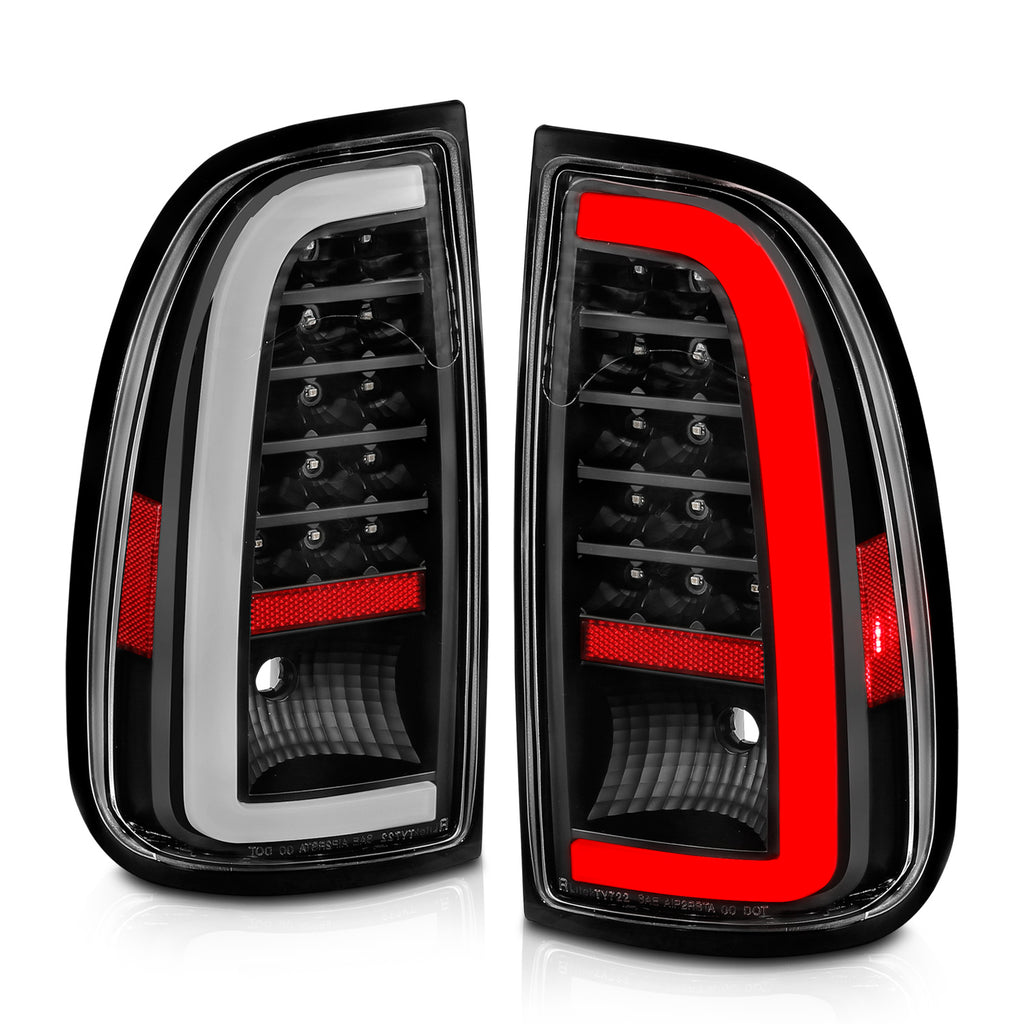 00-06-Toyota-Tundra-Led-Taillights-W-Light-Bar-Black-Housing-Clear-Lens