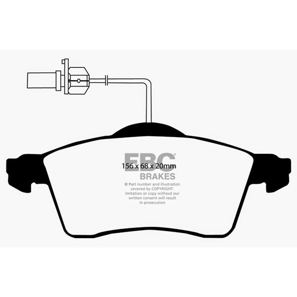 00-Volkswagen-Eurovan-2.8-(Ate)-With-Wear-Leads-Greenstuff-Front-Brake-Pads