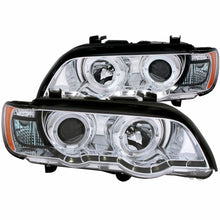 Load image into Gallery viewer, 0003-X5-Projector-Halo-Chrome-Clear-Headlights-DriverPassenger