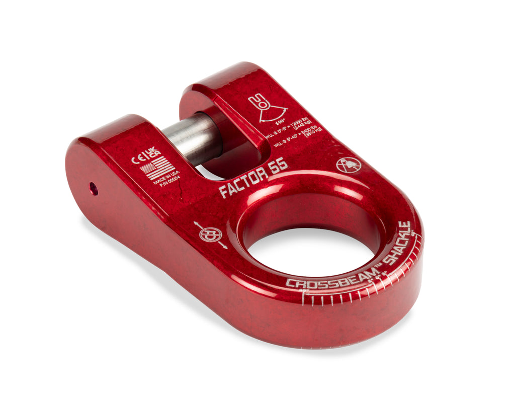 Factor 55 00054-01 CROSSBEAM SHACKLE RED