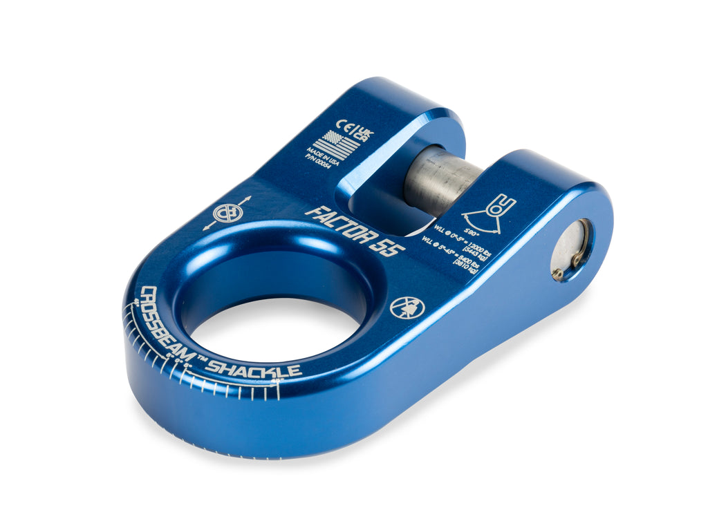 Factor 55 00054-02 CROSSBEAM SHACKLE BLUE