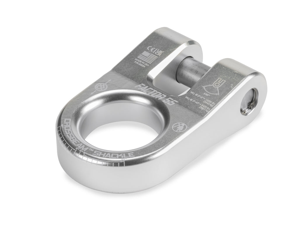 Factor 55 00054-05 CROSSBEAM SHACKLE SILVER