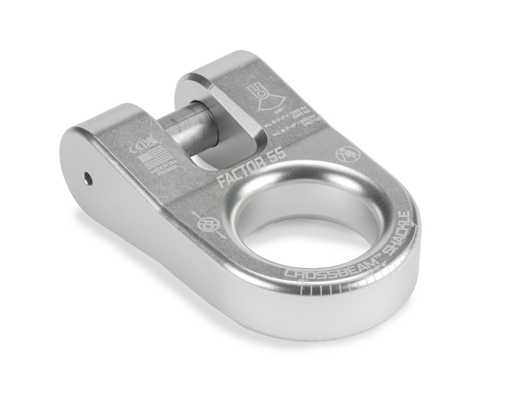 Factor 55 00054-05 CROSSBEAM SHACKLE SILVER