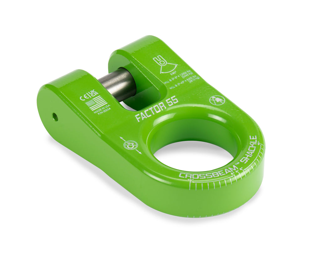 Factor 55 00054-08 CROSSBEAM SHACKLE GREEN