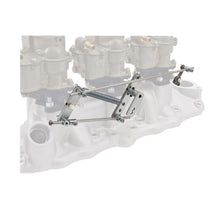 Load image into Gallery viewer, Edelbrock 1033 94â„¢ Carburetor Progressive Throttle Linkage Kit for Tripple Carb Set-up for Select Avanti II, Buick Century, Buick Regal, Buick Skylark, Checker Aerobus, Checker Marathon, Checker Taxicab, Chevrolet Bel Air, Chevrolet Biscayne, Chevrolet