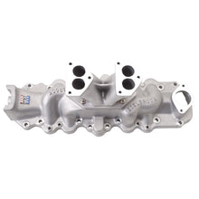 Load image into Gallery viewer, Edelbrock 1103 Slingshot Dual-Carb Intake Manifold for 1938-53 Ford Flathead for Select Ford 1 Ton Pickup, Ford 1/2 Ton Pickup, Ford 3/4 Ton Pickup, Ford Club, Ford Country Sedan, Ford Country Squire, Ford Courier Sedan Delivery, Ford Crestline, Ford