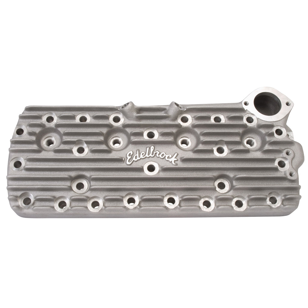 Edelbrock 1116 Flathead Ford Cylinder Head With Script Logo for Select Ford Club, Ford Country Sedan, Ford Country Squire, Ford Courier Sedan Delivery, Ford Crestline, Ford Custom, Ford Customline, Ford Deluxe, Ford F-1, Ford F-100, Ford F-2, Ford F-250,