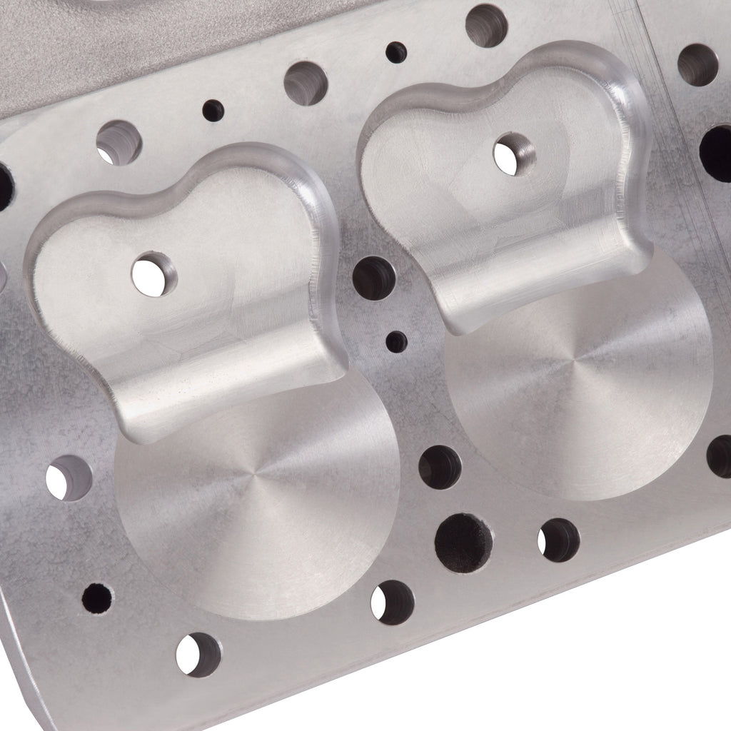 Edelbrock 1116 Flathead Ford Cylinder Head With Script Logo for Select Ford Club, Ford Country Sedan, Ford Country Squire, Ford Courier Sedan Delivery, Ford Crestline, Ford Custom, Ford Customline, Ford Deluxe, Ford F-1, Ford F-100, Ford F-2, Ford F-250,
