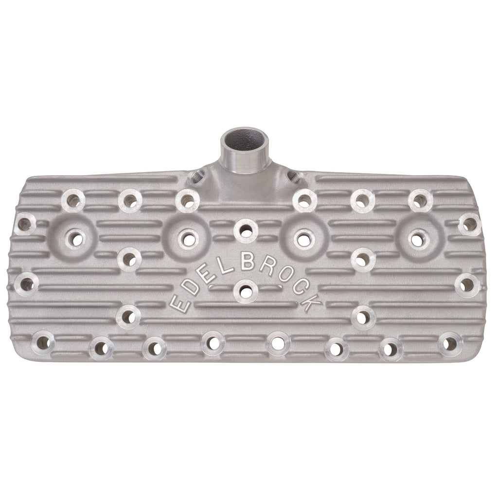 Edelbrock 1126 Flathead Ford Cylinder Head With Block Letter Logo for Select Ford 1 Ton Pickup, Ford 1/2 Ton Pickup, Ford 3/4 Ton Pickup, Ford Deluxe, Ford F-1, Ford F-2, Ford F-3, Ford F4, Ford Model 21 A Deluxe, Ford Model 82 A, Ford Sedan Delivery,