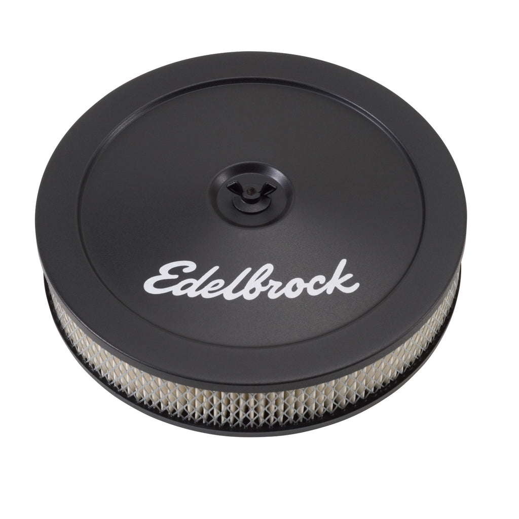 Edelbrock 1203 Pro-Flo Black 10" Round Air Cleaner with 2" Paper Element