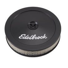 Load image into Gallery viewer, Edelbrock 1203 Pro-Flo Black 10" Round Air Cleaner with 2" Paper Element