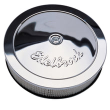 Load image into Gallery viewer, Edelbrock 1207 Pro-Flo Chrome 14" Round Air Cleaner with 3" Paper Element