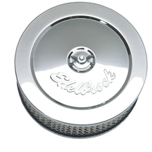Load image into Gallery viewer, Edelbrock 1209 Pro-Flo Chrome 6" Round Air Cleaner with 2" Paper Element