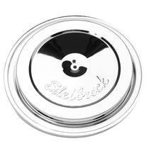 Load image into Gallery viewer, Edelbrock 1213 Chrome Air Cleaner Top with Single Wing Nut for 1988-92 GM T.B.I. Vehicles for Select Chevrolet B60, Chevrolet Blazer, Chevrolet C1500, Chevrolet C1500 Suburban, Chevrolet C2500, Chevrolet C2500 Suburban, Chevrolet C35, Chevrolet C3500,