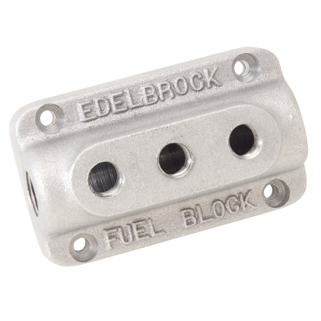 Edelbrock 1285 Triple Outlet Fuel Block Kit