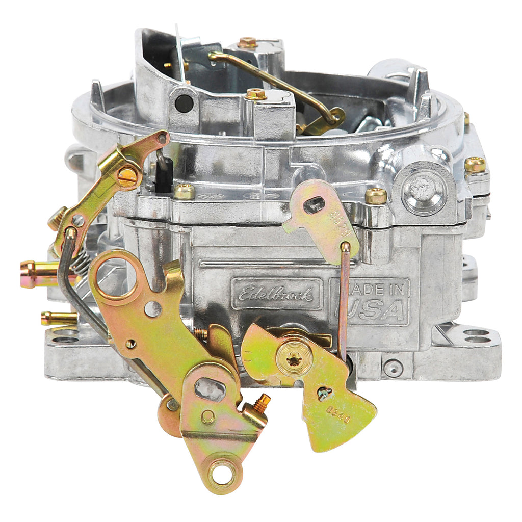 Edelbrock 1405 Performer Series 600 CFM Carburetor with Manual Choke in Satin (non-EGR) for Select American Motors AMX, American Motors Ambassador, American Motors American, American Motors Classic, American Motors Hornet, American Motors Javelin,