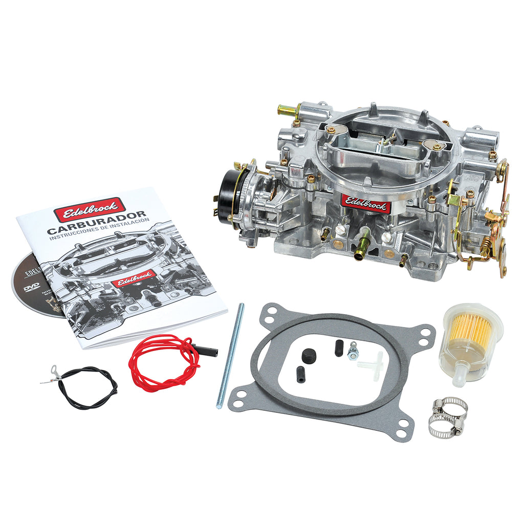 Edelbrock 1406 Performer Carburetor #1406 600 CFM W/ Electric Choke, Satin (Non-EGR) for Select American Motors AMX, American Motors Ambassador, American Motors American, American Motors Classic, American Motors Hornet, American Motors Javelin, American