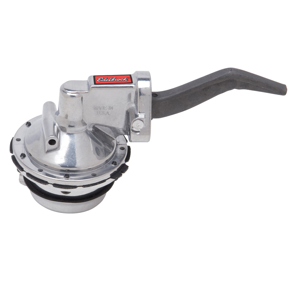 Edelbrock 1715 Victor Series Mechanical Fuel Pump for 289-351W Ford (130 GPH) for Select AC Shelby Cobra, Bricklin SV-1, DeTomaso Mangusta, DeTomaso Pantera, Ford 300, Ford Bronco, Ford Country Sedan, Ford Country Squire, Ford Custom, Ford Custom 500,