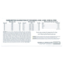 Load image into Gallery viewer, Edelbrock 1940 Edelbrock AVS2 Series Carburetor Calibration Kit #1940