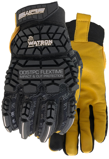 Watson Gloves 005TPC-M Flextime Impact W/Cutshield-Medium