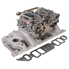 Load image into Gallery viewer, Edelbrock 2066 Engine Intake Manifold / Carburetor Kit for Select Chevrolet B60, Chevrolet B7, Chevrolet Bel Air, Chevrolet Biscayne, Chevrolet Blazer, Chevrolet Brookwood, Chevrolet C10, Chevrolet C10 Pickup, Chevrolet C10 Suburban, Chevrolet C1500,