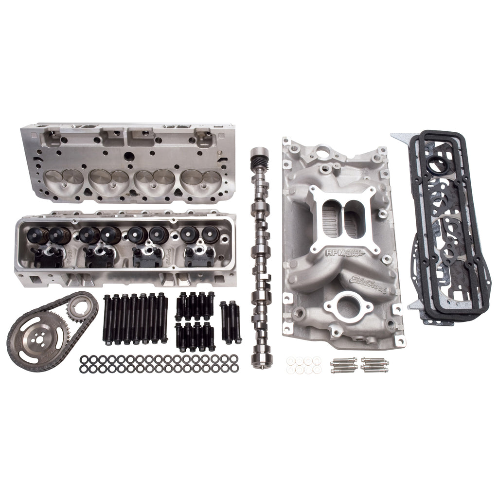 Edelbrock 2096 Performer RPM Top End Kit for S/B Chevy for Select Buick Commercial Chassis, Buick Roadmaster, Cadillac Brougham, Cadillac Commercial Chassis, Cadillac Fleetwood, Chevrolet Blazer, Chevrolet C1500, Chevrolet C1500 Suburban, Chevrolet