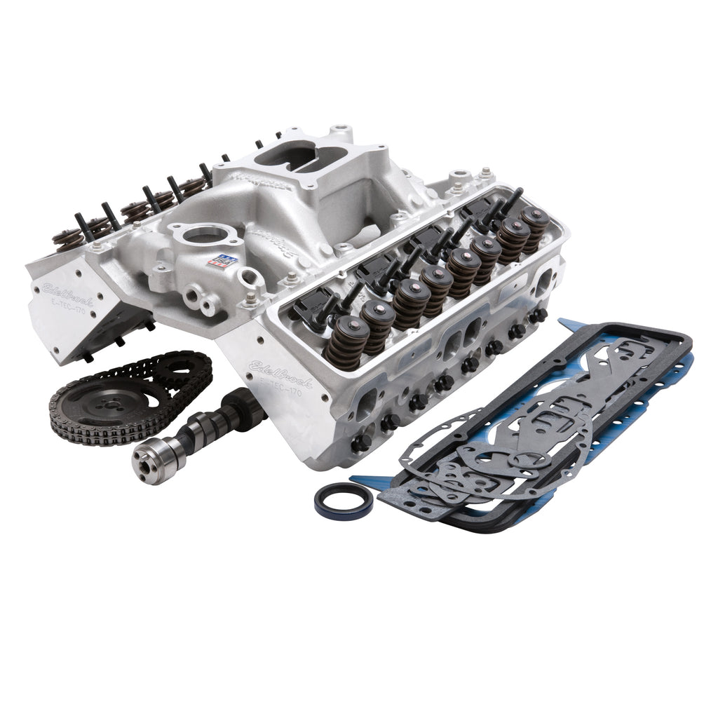 Edelbrock 2097 Performer RPM Top End Kit for S/B Chevy for Select Buick Commercial Chassis, Buick Roadmaster, Cadillac Brougham, Cadillac Commercial Chassis, Cadillac Fleetwood, Chevrolet Blazer, Chevrolet C1500, Chevrolet C1500 Suburban, Chevrolet