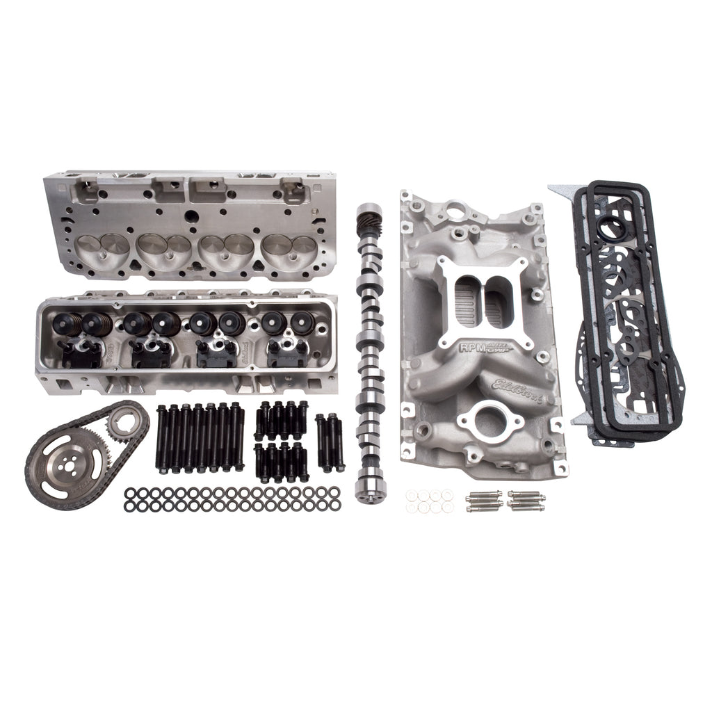 Edelbrock 2097 Performer RPM Top End Kit for S/B Chevy for Select Buick Commercial Chassis, Buick Roadmaster, Cadillac Brougham, Cadillac Commercial Chassis, Cadillac Fleetwood, Chevrolet Blazer, Chevrolet C1500, Chevrolet C1500 Suburban, Chevrolet