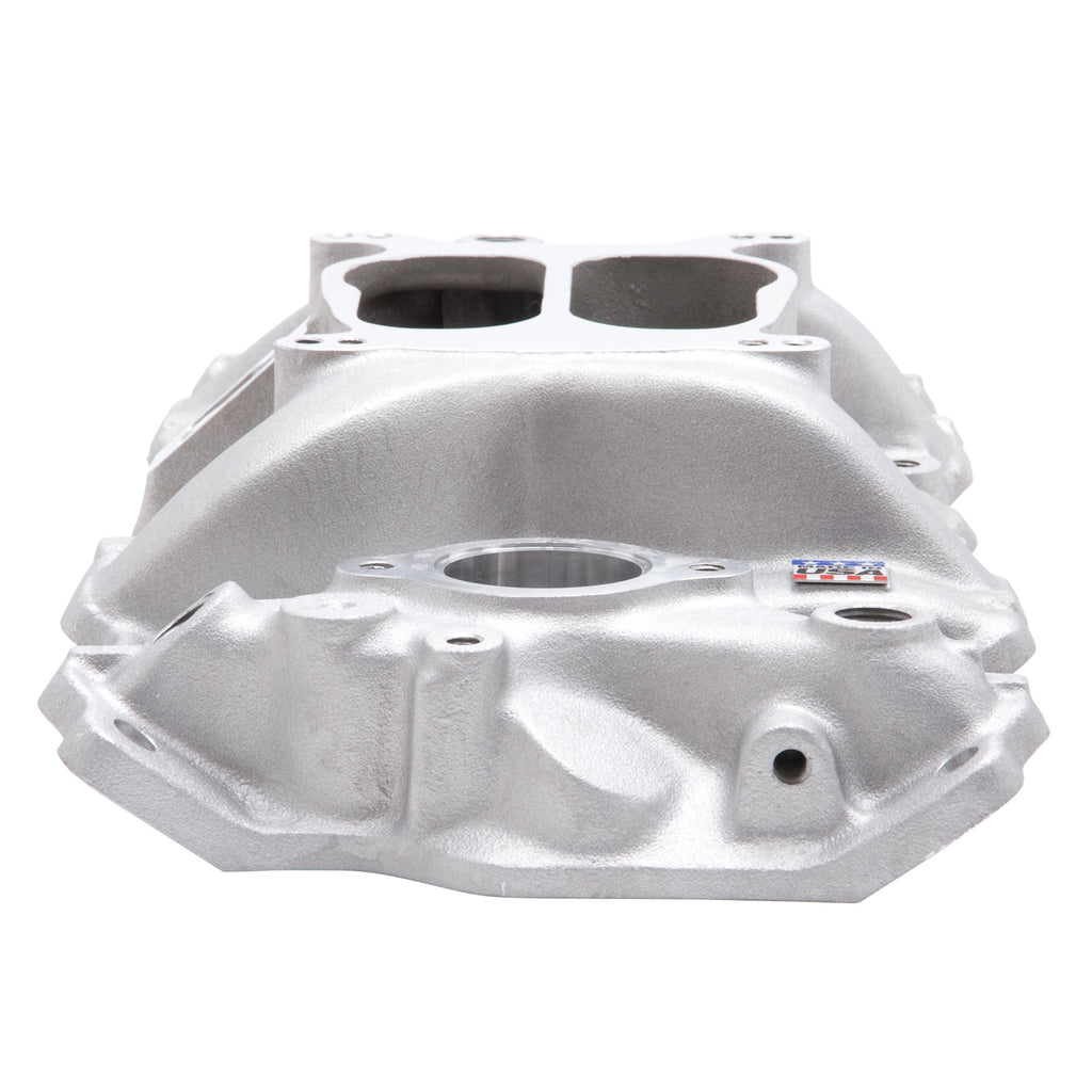 Edelbrock 2101 Performer Intake Manifold Small-Block Chevy for Select Chevrolet Bel Air, Chevrolet Biscayne, Chevrolet Blazer, Chevrolet Brookwood, Chevrolet C10, Chevrolet C10 Pickup, Chevrolet C10 Suburban, Chevrolet C20, Chevrolet C20 Pickup,