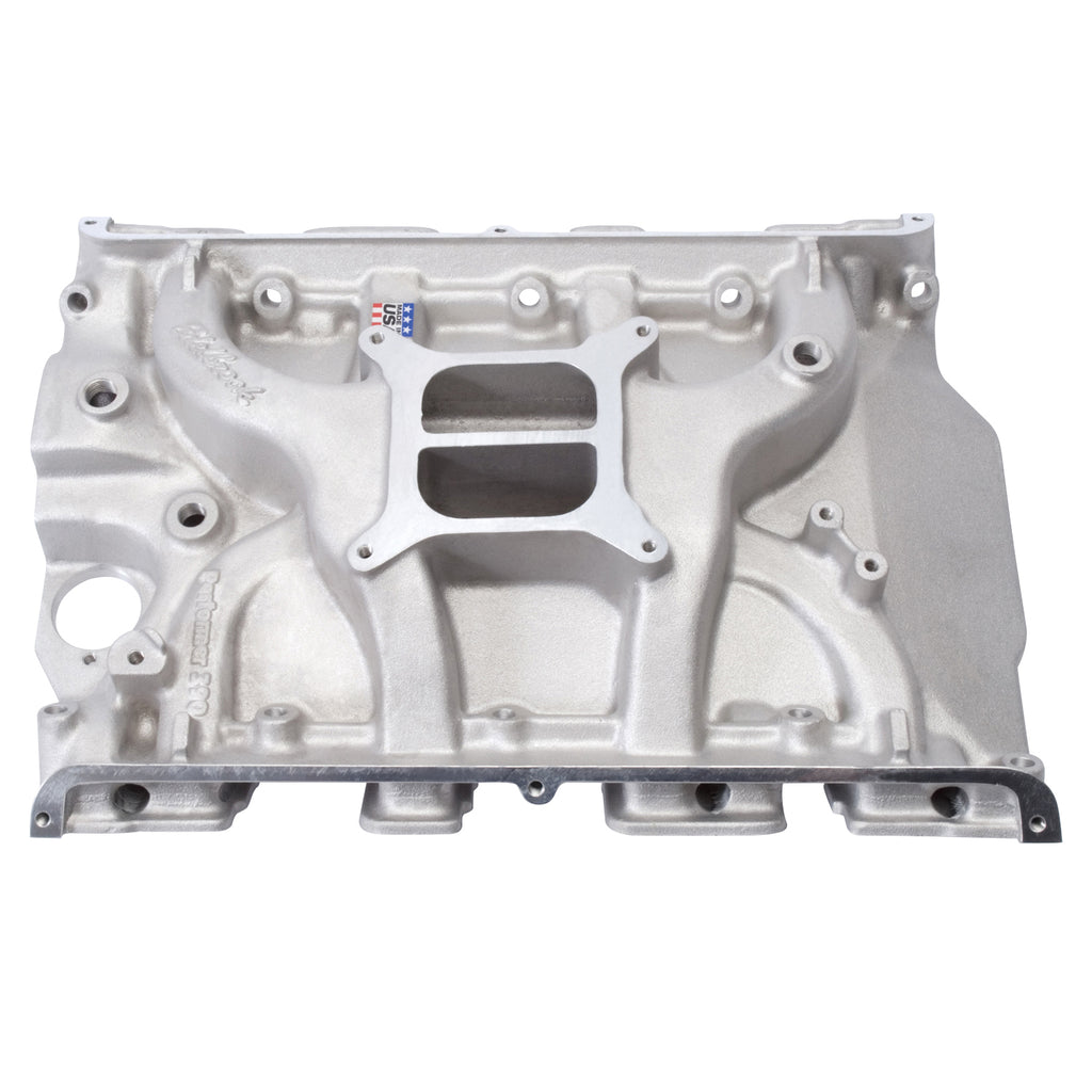 Edelbrock 2105 Performer 390 Intake Manifold Ford FE for Select Ford 300, Ford Club, Ford Country Sedan, Ford Country Squire, Ford Courier Sedan Delivery, Ford Custom, Ford Custom 300, Ford Custom 500, Ford Del Rio Wagon, Ford F-100, Ford F-150, Ford