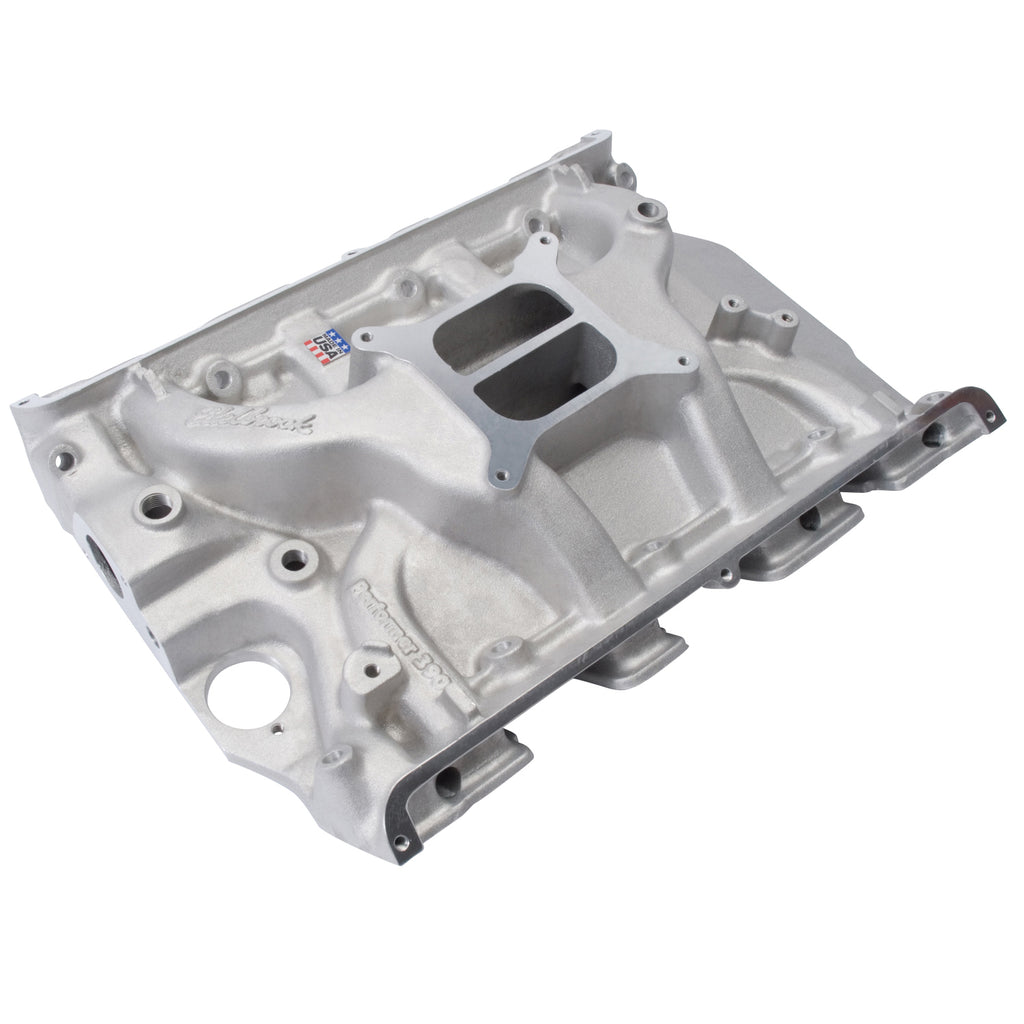 Edelbrock 2105 Performer 390 Intake Manifold Ford FE for Select Ford 300, Ford Club, Ford Country Sedan, Ford Country Squire, Ford Courier Sedan Delivery, Ford Custom, Ford Custom 300, Ford Custom 500, Ford Del Rio Wagon, Ford F-100, Ford F-150, Ford
