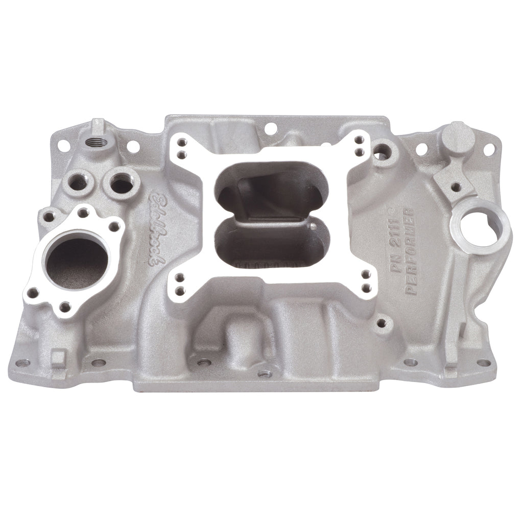 Edelbrock 2111 Performer Intake Manifold for 1985-95 GM 90Â° V6 (3.8L & 4.3L) for Select Chevrolet Astro, Chevrolet C10, Chevrolet C20, Chevrolet G10, Chevrolet G20, Chevrolet G30, Chevrolet K10, Chevrolet K20, GMC C1500, GMC C2500, GMC G1500, GMC G2500,