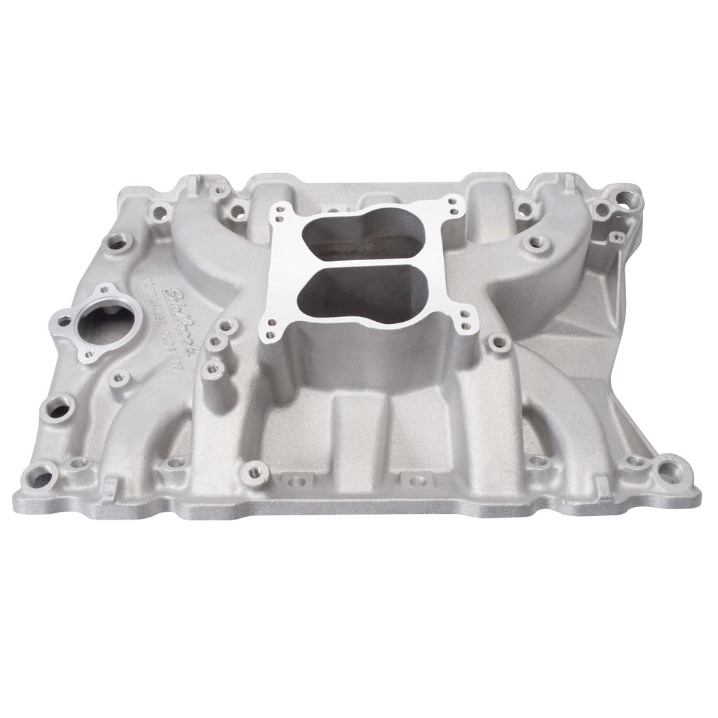 Edelbrock 2151 Performer Intake Manifold for Olds 400-455, Non-EGR, Satin for Select Buick Century, Buick Electra, Buick Estate Wagon, Buick LeSabre, Buick Riviera, GMC Transmode, Oldsmobile 442, Oldsmobile 98, Oldsmobile Custom Cruiser, Oldsmobile