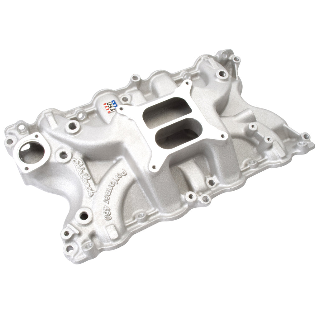 Edelbrock 2166 Performer 460 Intake Manifold for Ford 429/460, Non-EGR, Satin Finish for Select Ford Country Sedan, Ford Country Squire, Ford Custom, Ford Custom 500, Ford Elite, Ford Galaxie 500, Ford Gran Torino, Ford LTD, Ford Ranch Wagon, Ford