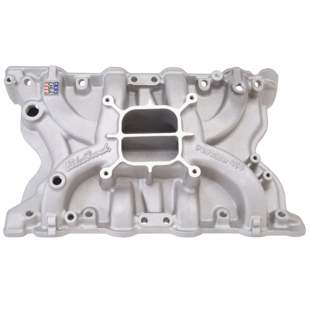 Edelbrock 2171 Performer 400 Intake Manifold for 1971-82 Ford 351/M400 for Select Ford Bronco, Ford Country Sedan, Ford Country Squire, Ford Custom, Ford Custom 500, Ford E-250 Econoline, Ford E-250 Econoline Club Wagon, Ford E-350 Econoline, Ford E-350