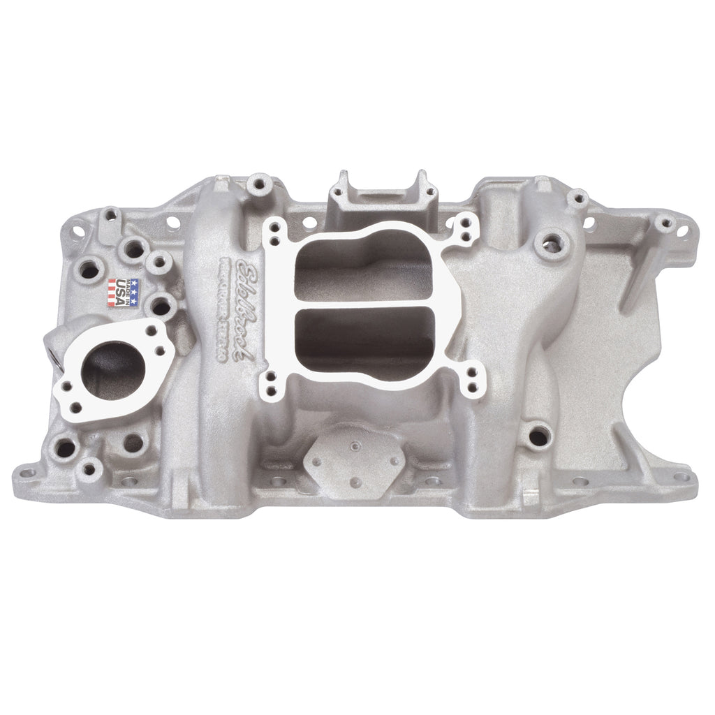 Edelbrock 2176 Performer 318/360 Intake Manifold for Small-Block Chrysler, LA Series Engines for Select Bristol 408, Bristol 409, Bristol 410, Checker Aerobus, Checker Marathon, Checker Taxicab, Chrysler Cordoba, Chrysler Fifth Avenue, Chrysler LeBaron,