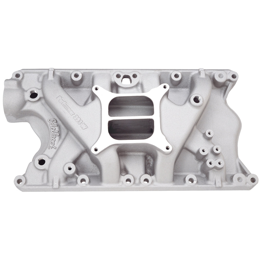 Edelbrock 2181 Performer 351-W Intake Manifold for S/B Ford 351 Windsor for Select Bricklin SV-1, DeTomaso Pantera, Ford Bronco, Ford Country Sedan, Ford Country Squire, Ford Custom, Ford Custom 500, Ford E-100 Econoline, Ford E-100 Econoline Club Wagon,