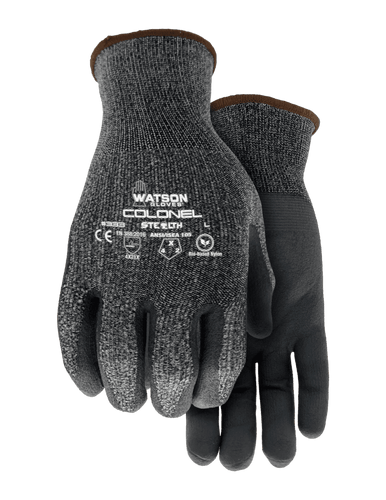 Watson Gloves _NOT_FOUND Stealth Colonel 15gg Bio Based Yarn Nitrile Coating