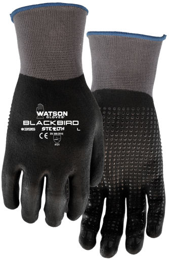Watson Gloves _NOT_FOUND Stealth Blackbird 15Gg Full Dip Nitrile Gloves